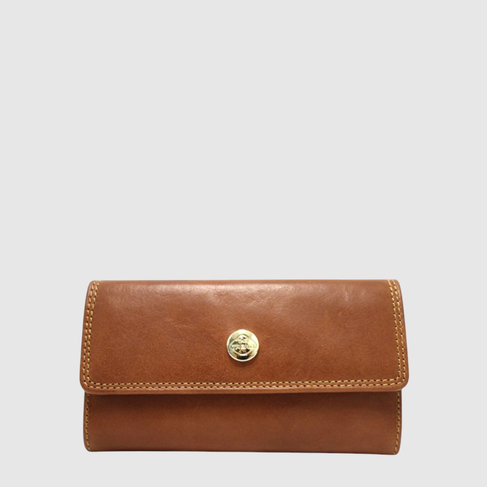 Medium tri-fold leather RFID wallet – The Trend