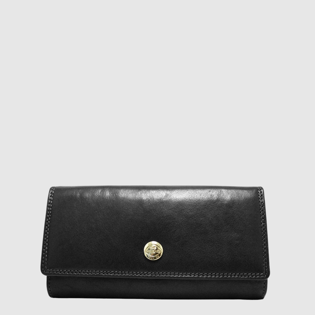 [155-918144-80] PORTEFEUILLE LONG CUIR THE TRE (NOIR)