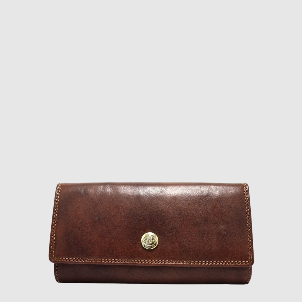 Tri-fold RFID leather long wallet - The Trend