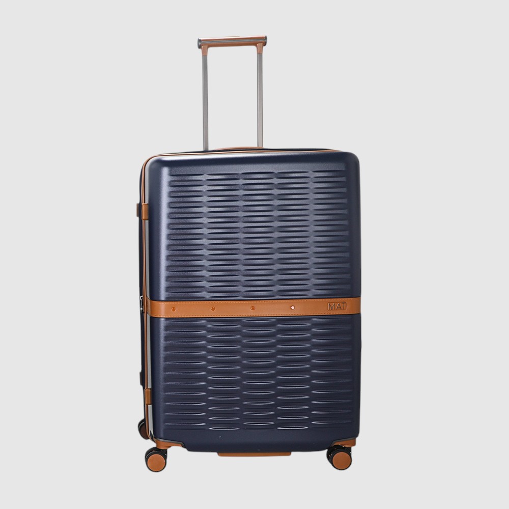 [158-PC2332T4-28-62] Valise rigide 28" en polycarbonate (extensible avec verrouillage TSA) – MAT (MARINE)