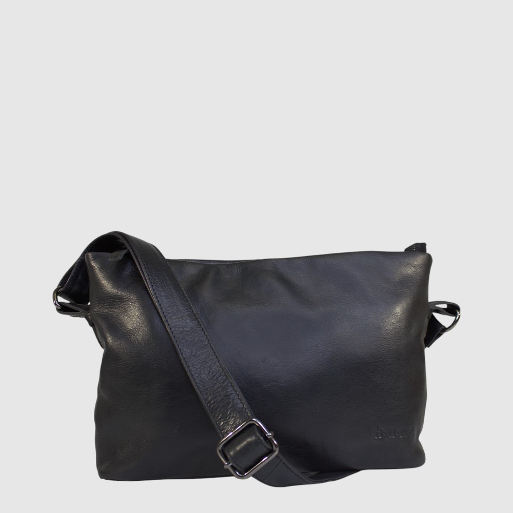 [133-HU579173-80] Sac à main en cuir à triple compartiment – H.U.N.T