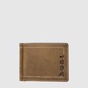 Natural leather billfold with card slots – H.U.N.T