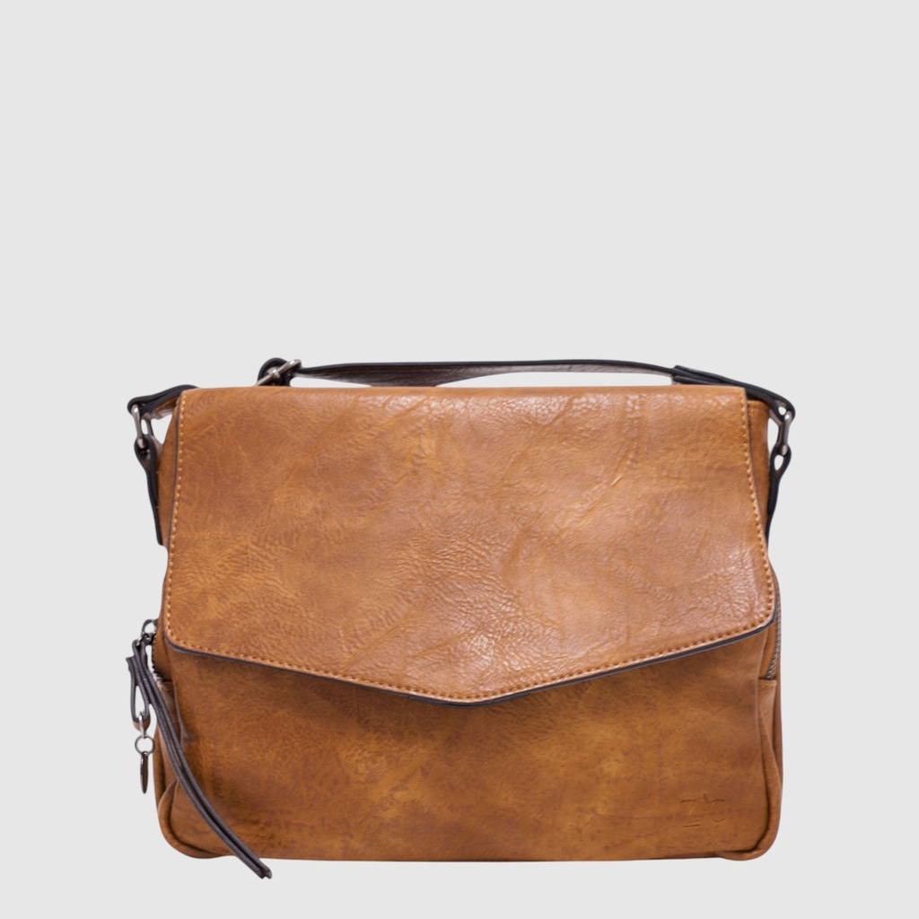 [148-CM29260-120] Sac à main en cuir végane avec organisateur – ZAC
