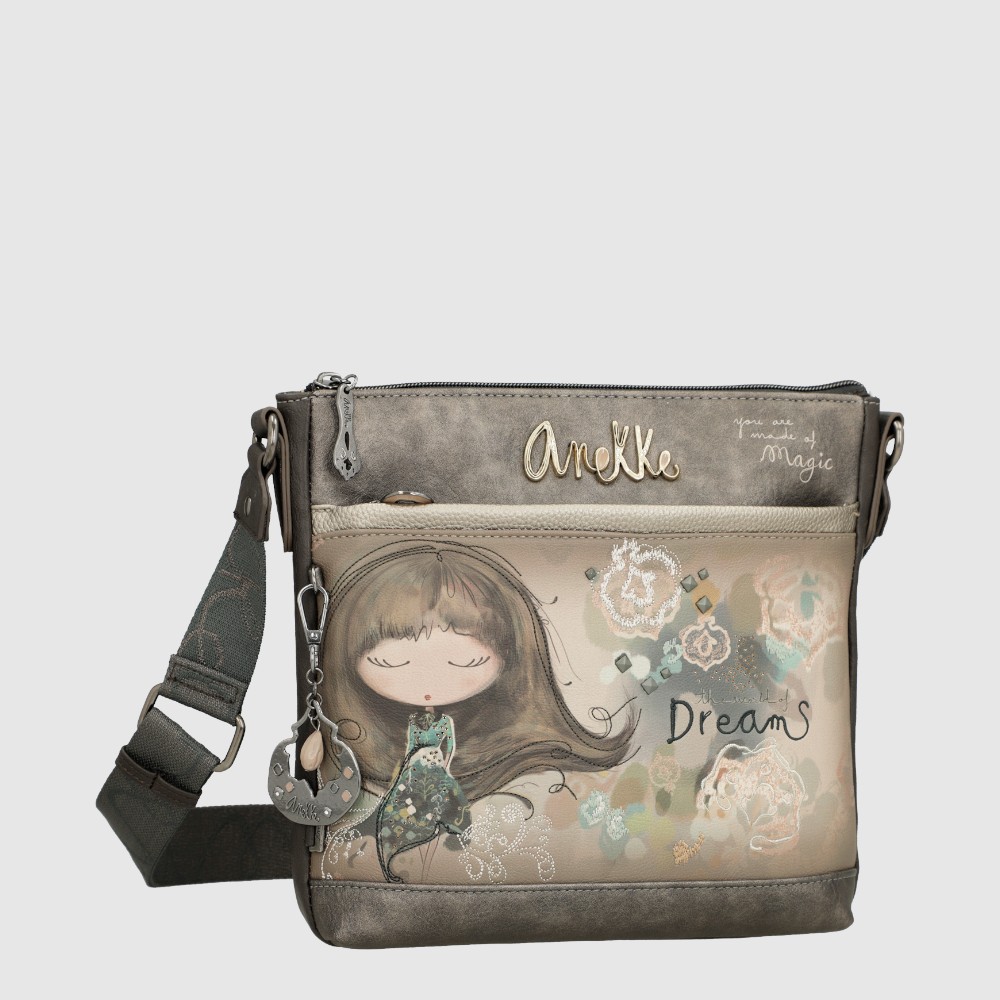 Sac à main avec bandoulière ajustable et multiples pochettes – Collection REAL – Anekke
