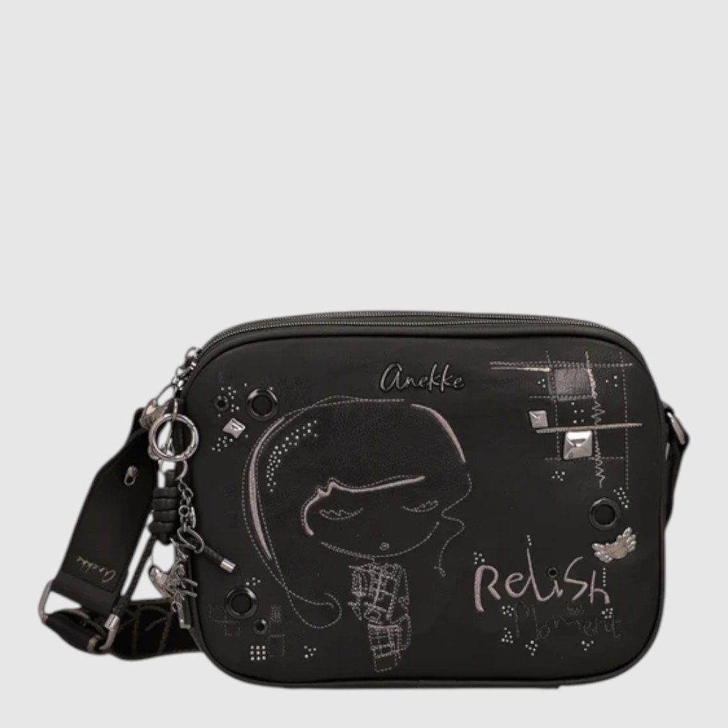 Sac à bandoulière double compartiment - Collection IRON - Anekke