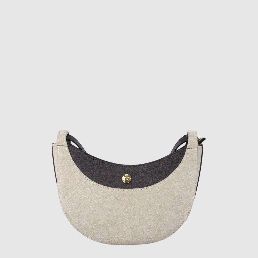 [155-3680669-112] PASQUA - Petit sac à main en cuir et suède à bandoulière - The Trend