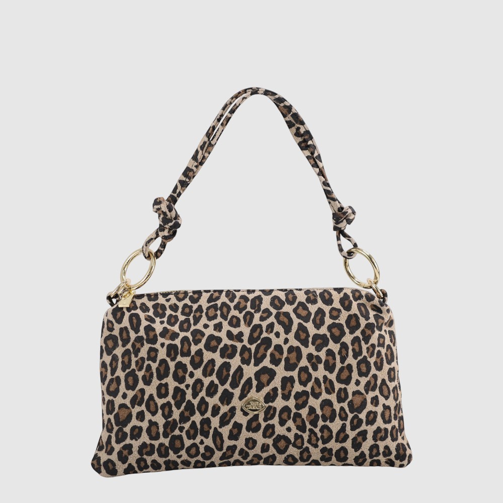 [155-6670915-85] OTELLA - Small leopard print leather handbag - The Trend