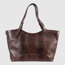 SORELLE - Sac à main à poignées en cuir style crocodile - The Trend