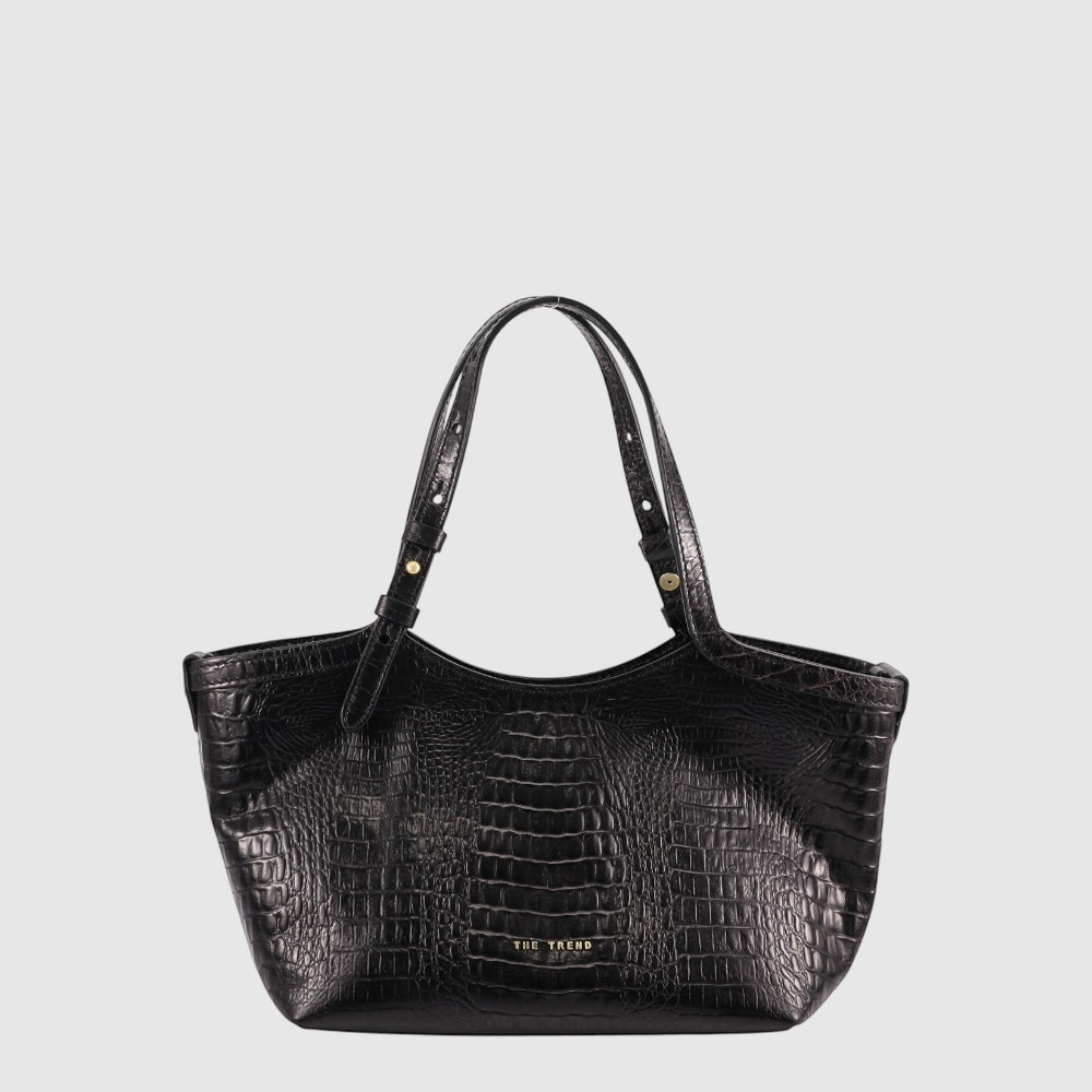 ADAMI - Sac à main en cuir style crocodile - The Trend