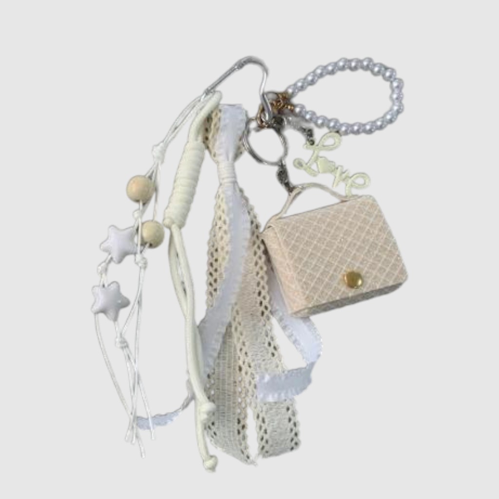 Star, cord and lace bag charm set – ZAC