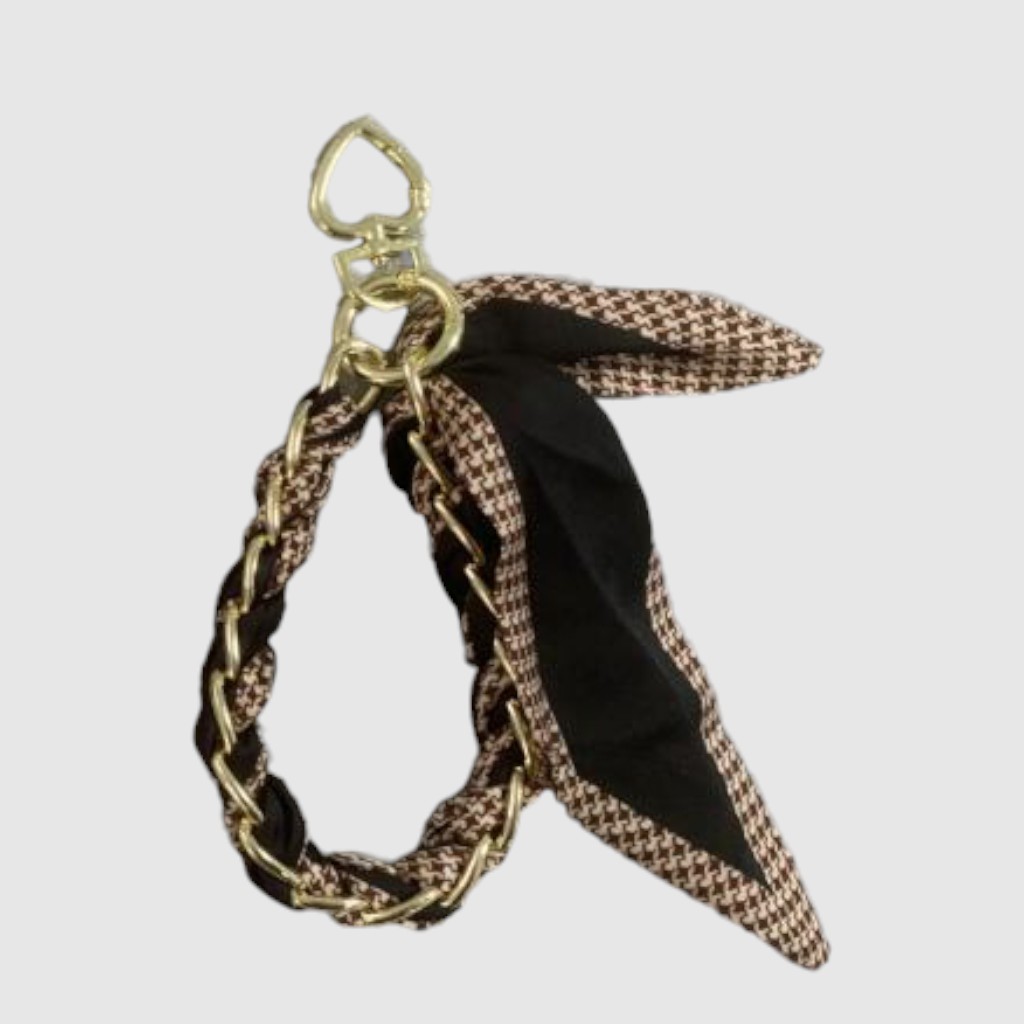 [161-WTMY26061104-82] Breloque chaîne et foulard pied-de-poule – ZAC