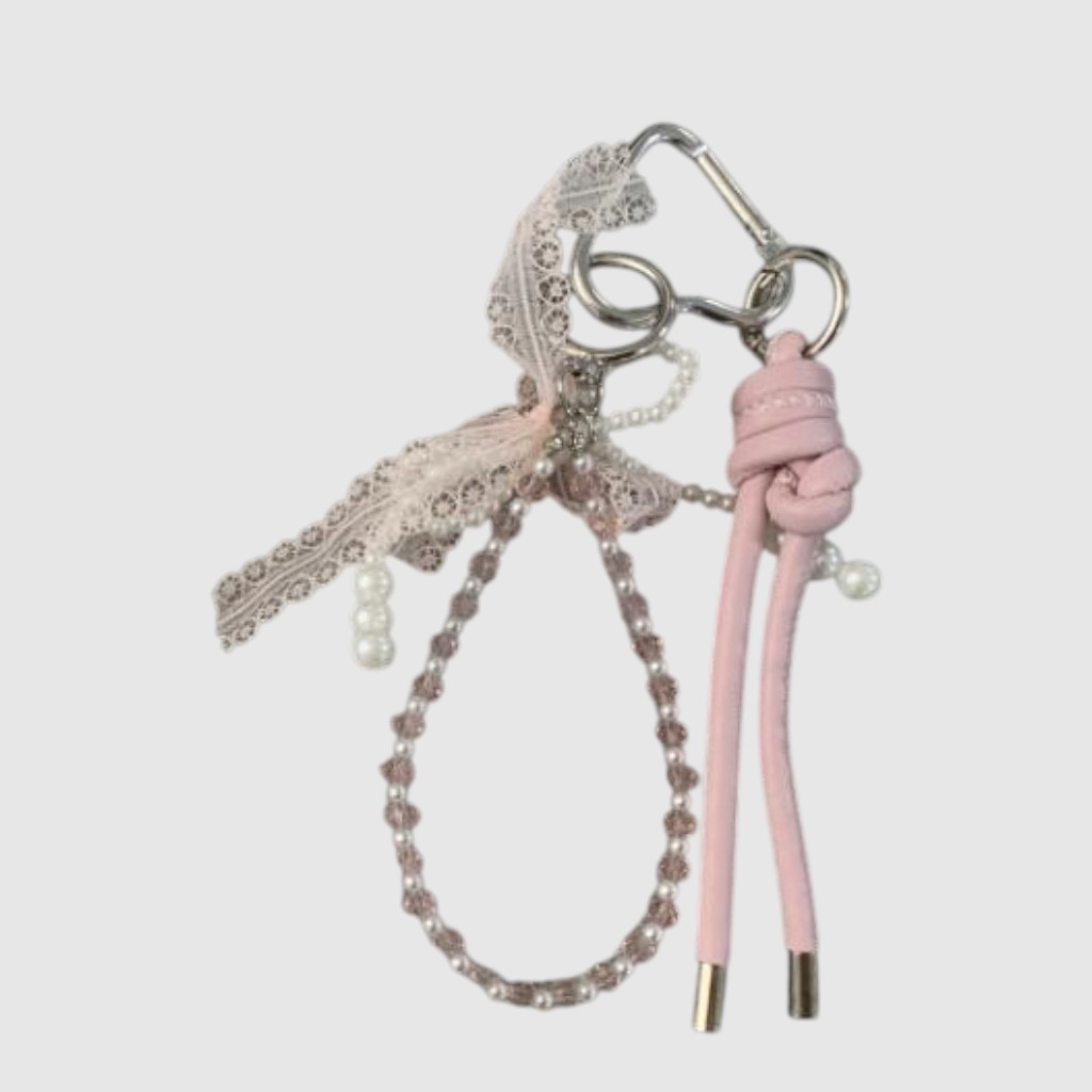 [161-WTMY26061120-193] Ensemble de breloques perles, dentelle et corde – ZAC