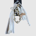 Ensemble de breloques lapin, dentelle, corde et perles – ZAC