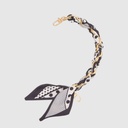 Polka dot scarf and gold chain wrist strap for phone – ZAC