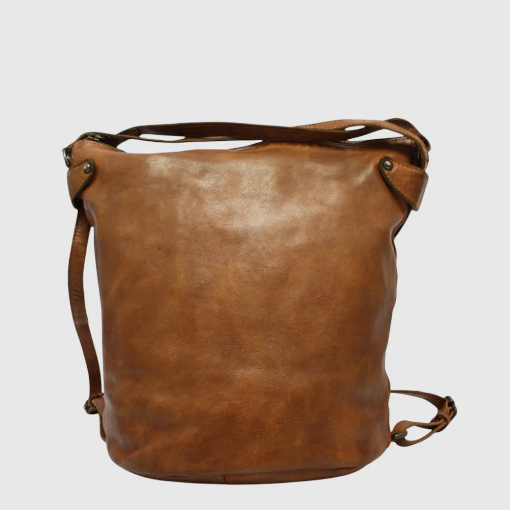 Sac à main convertible (sac à dos) en cuir vintage – The Trend