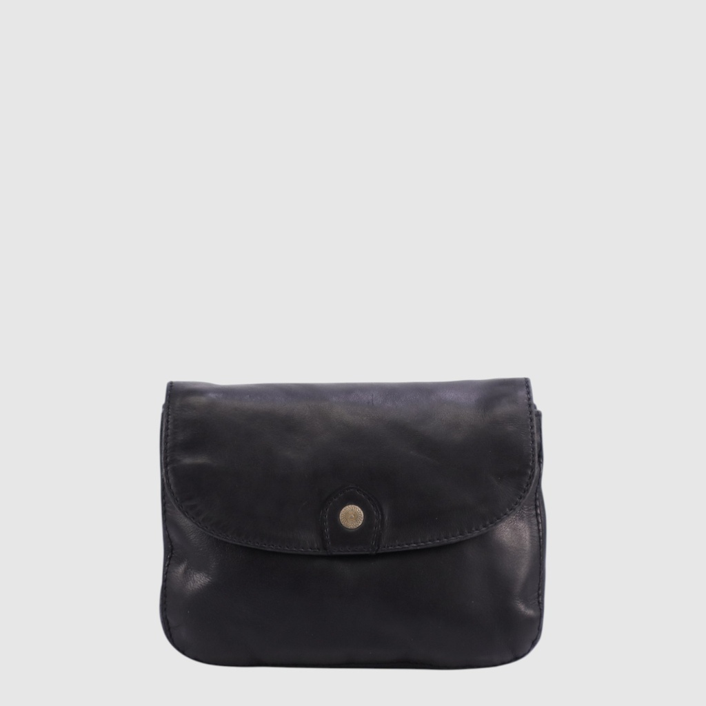 [155-22688-80] DOLCETTO – Sac à main à deux compartiments avec rabat – The Trend (NOIR)