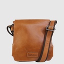 Sac à bandoulière en cuir avec rabat – H.U.N.T