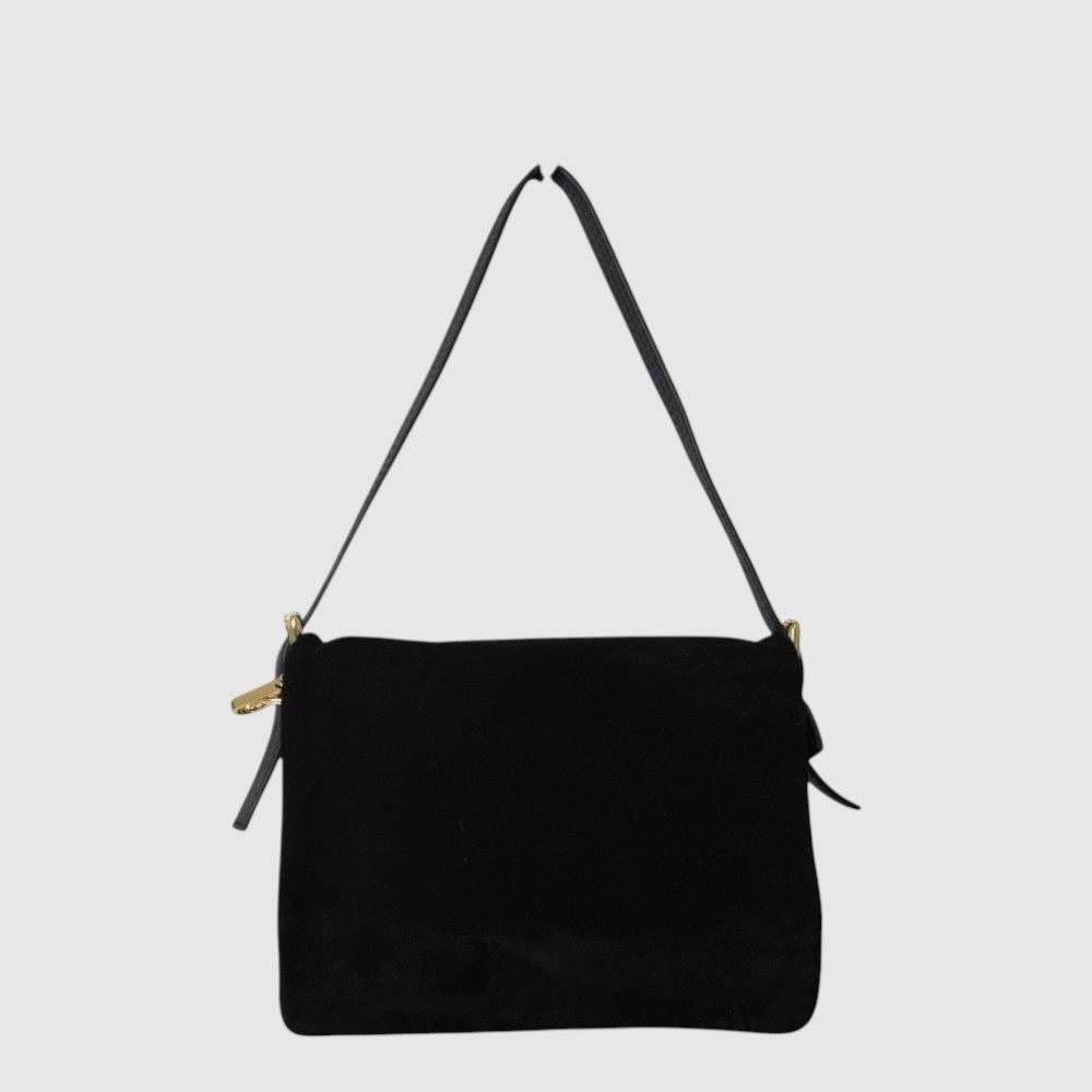 [155-2660728-80] GIPSOFILA - Sac à main en cuir et suède à triple compartiments - The Trend (NOIR)