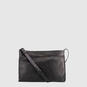GLICINE - Double compartment leather and suede handbag - The Trend