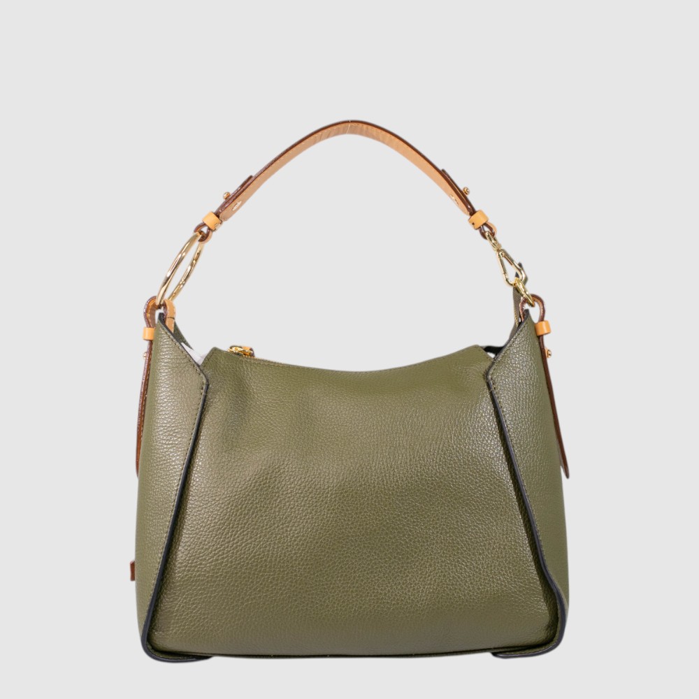 NICOLA - Sac à main en cuir 2 tons avec courroie- The Trend