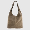 TAURINO - Sac fourre-tout à l'épaule en suède - The Trend