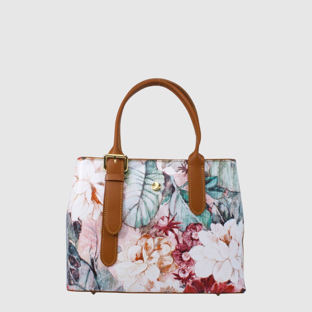 VILLA - Sac à main à motifs fleuris à double compartiments - The Trend