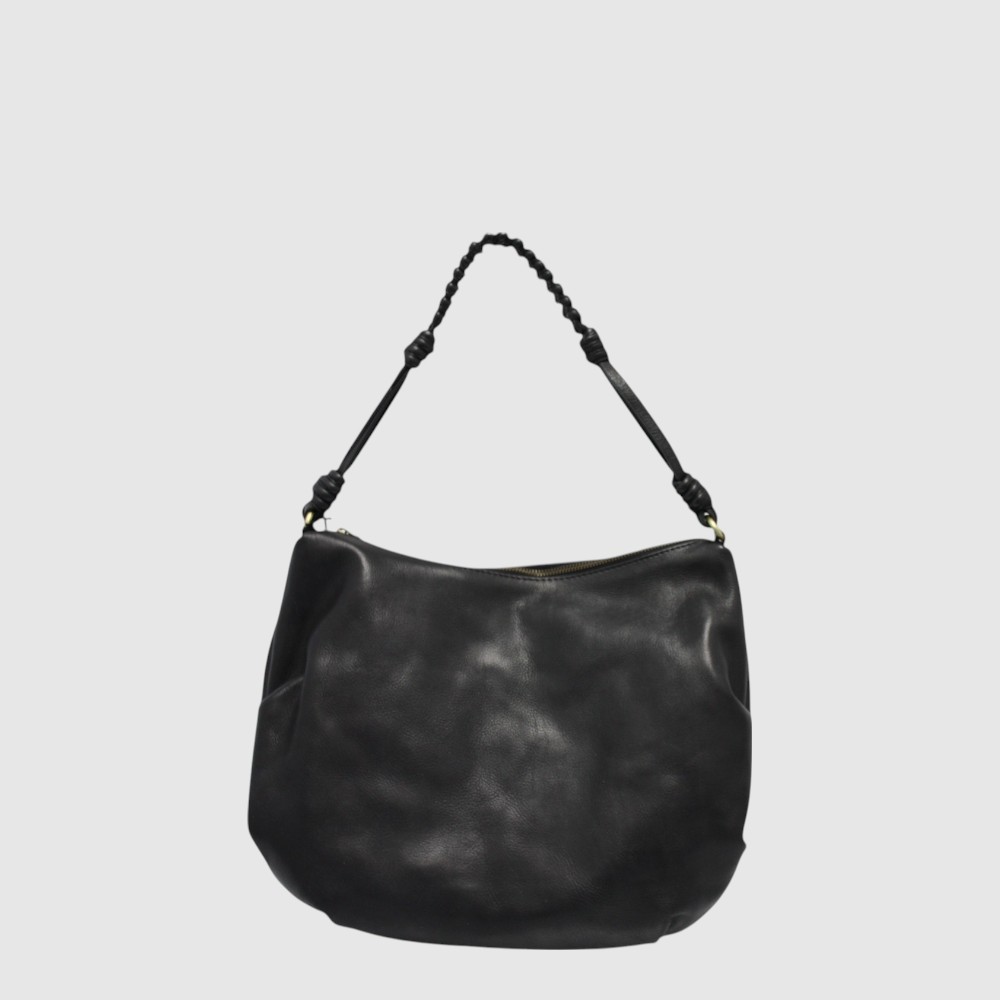 [155-4323656-80] RAFANO - Soft Leather Handbag - The Trend (NOIR)