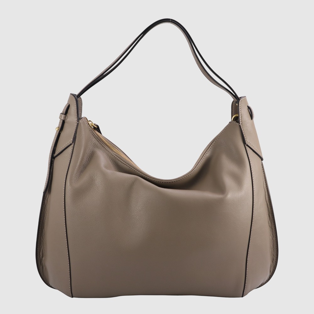 [155-4343605-80] ROBERTO - Leather Handbag - The Trend (NOIR)