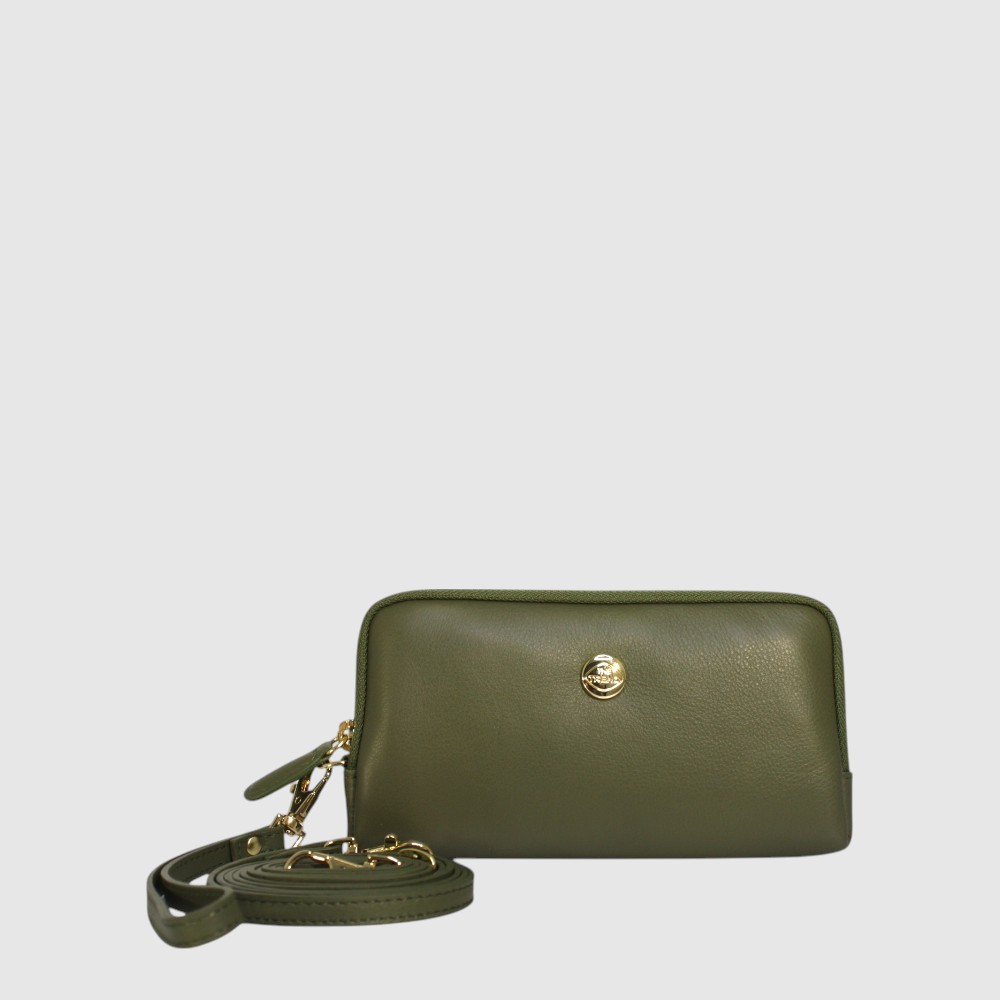 ZENZERO - Petit sac à main en cuir avec dragonne - The Trend
