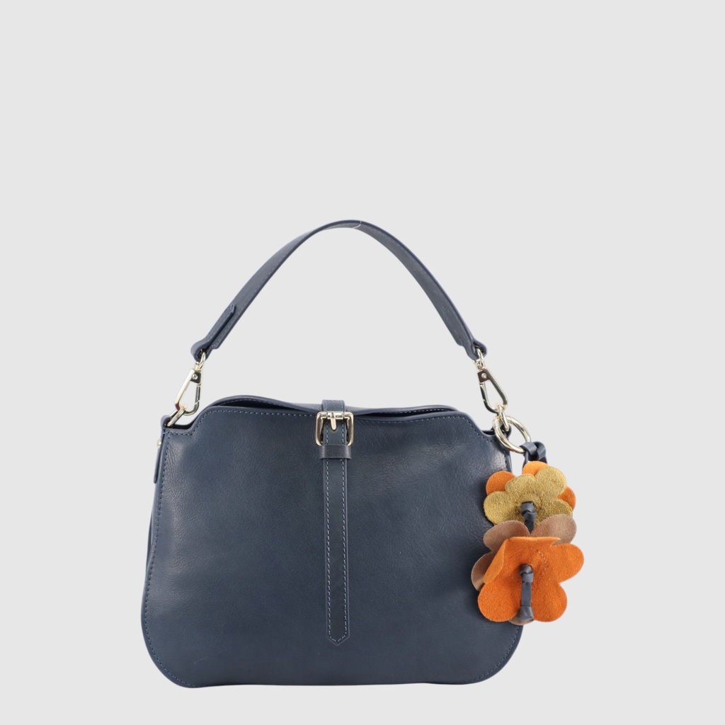 NEGRETTI - Sac à main en cuir avec rabat décoratif - The Trend