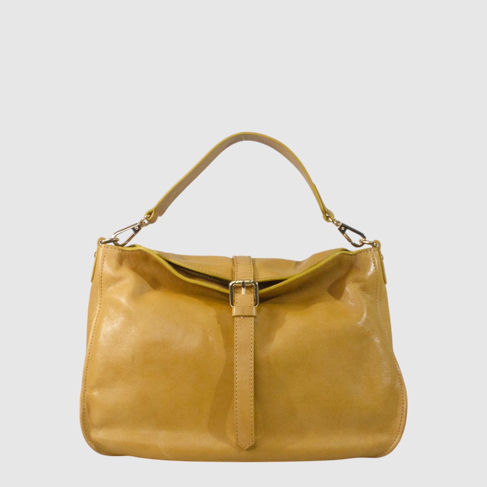 ALBINO – Sac à main en cuir souple avec rabat décoratif – The Trend