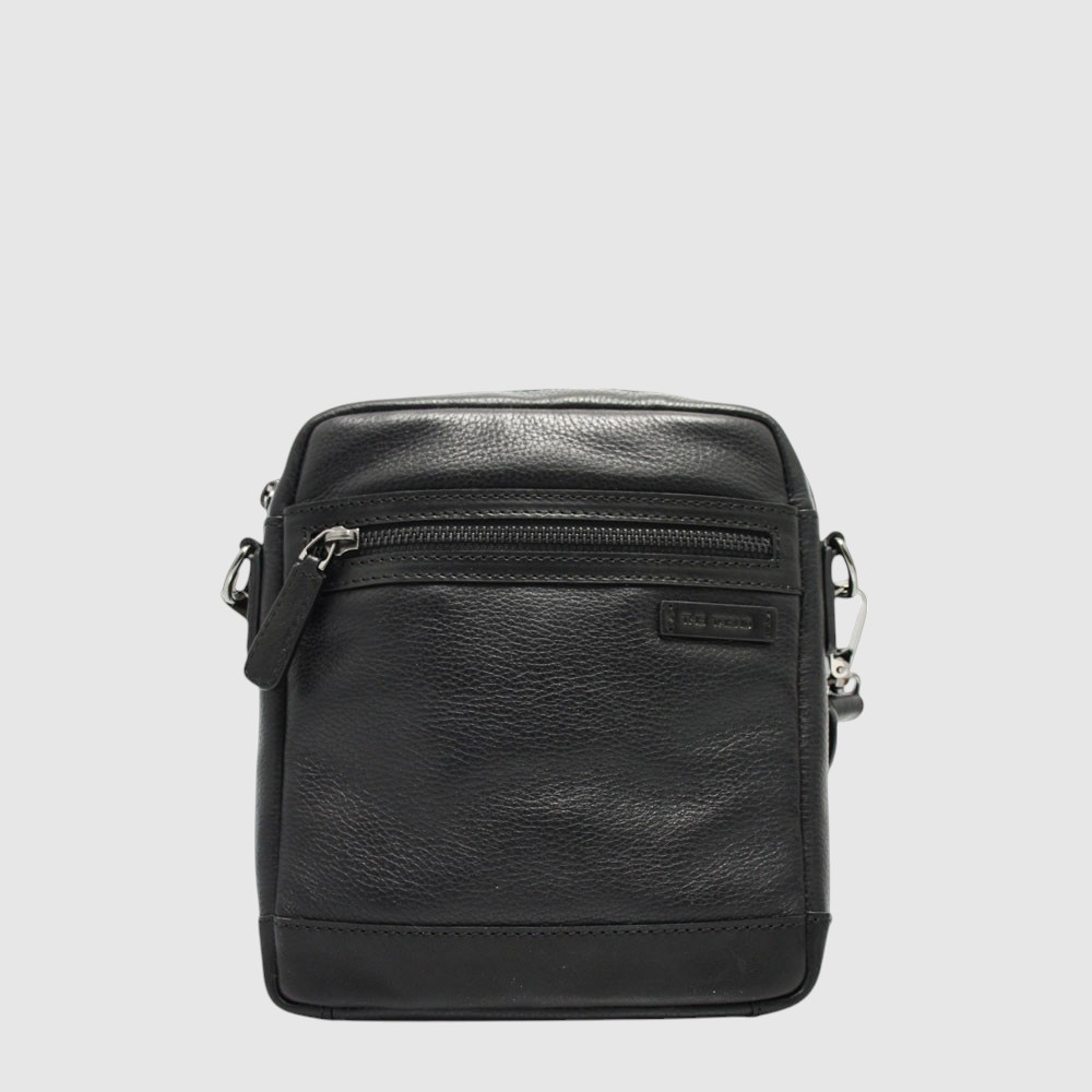 [155-4952592-80] The Trend 2-Compartment Leather Shoulder Bag (NOIR)
