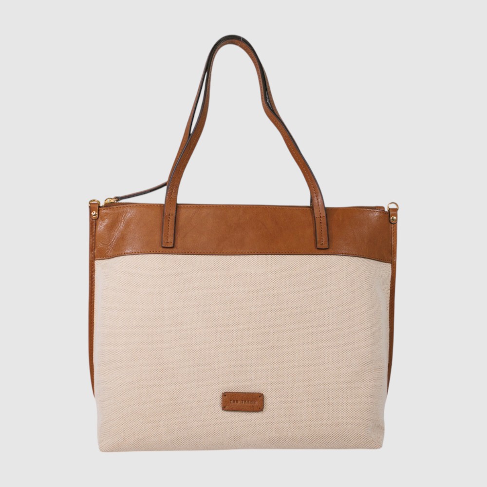 ABONNA - Sac fourre-tout en cuir et canvas - The Trend