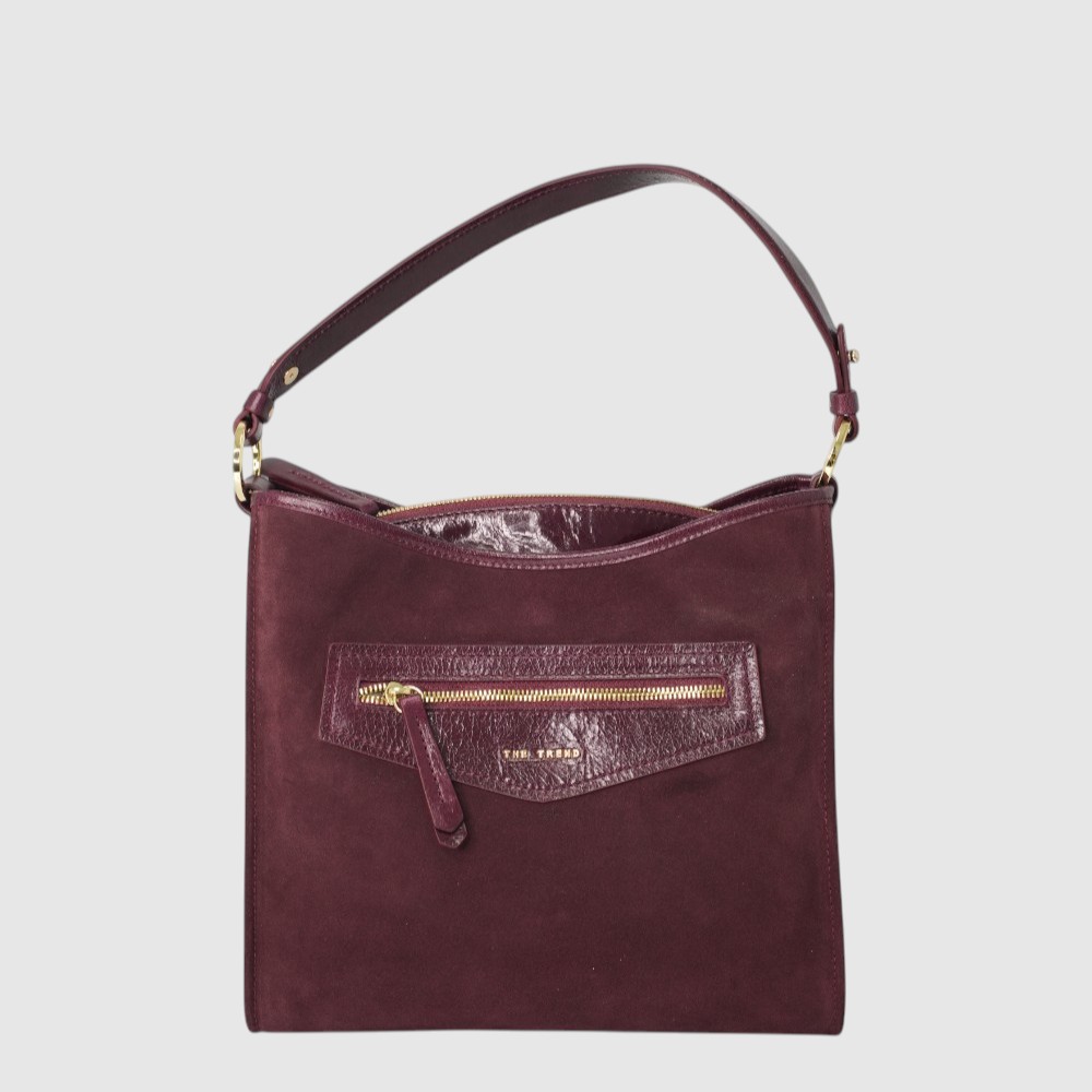 SANGUINELLA - Sac à main en suède à triple compartiments - The Trend