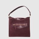 SANGUINELLA - Sac à main en suède à triple compartiments - The Trend