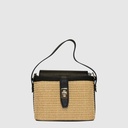 PEPE - Sac à main en cuir et paille - The Trend