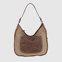 PAPIRO - Canvas and leather handbag – The Trend
