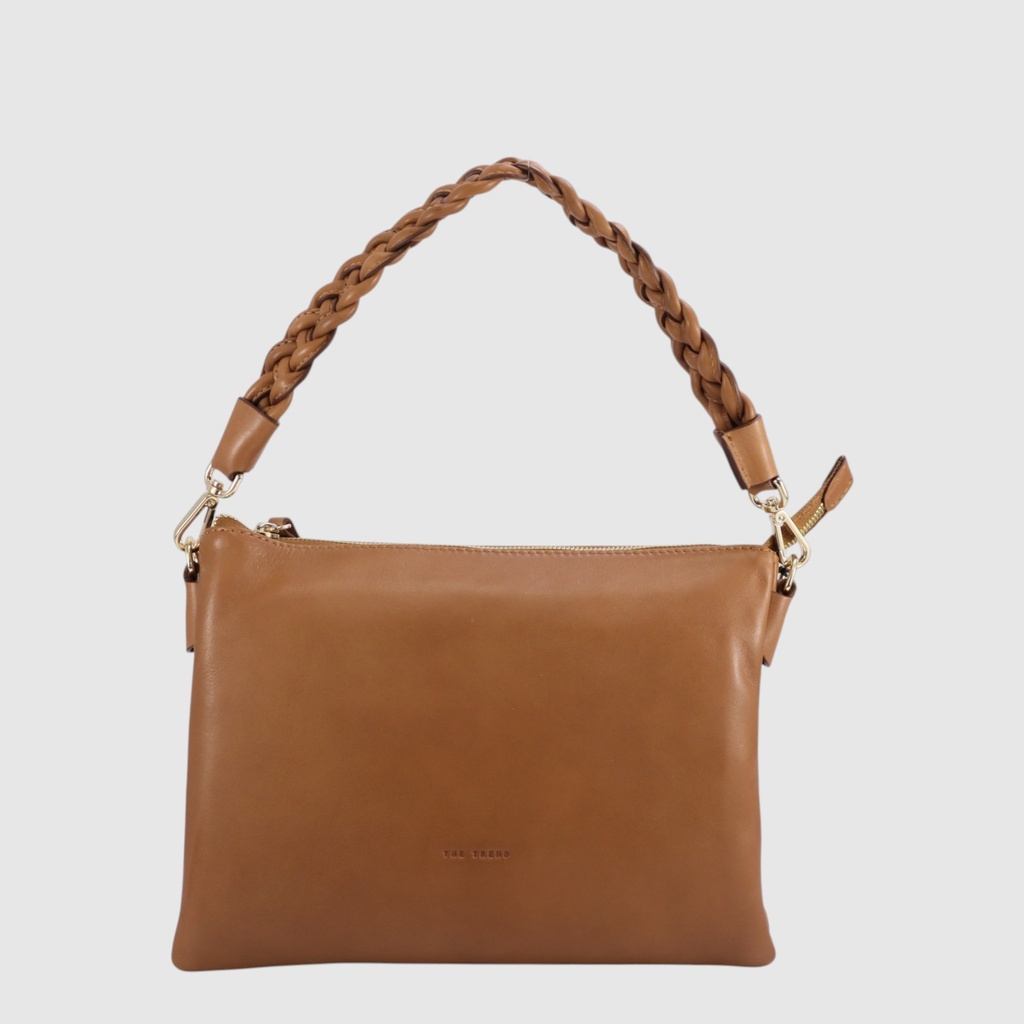 ELVIO - Sac à main à double compartiment et courroie tressée - The Trend