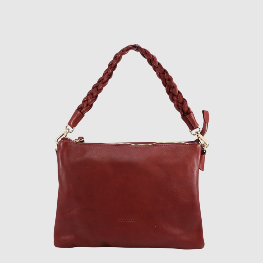 ELVIO - Handbag with double compartment and braided strap - The Trend