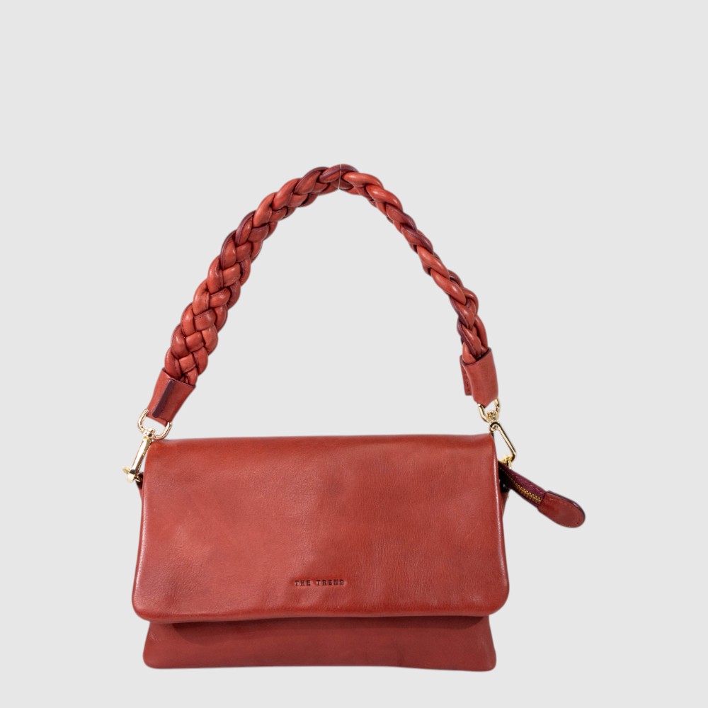 BRUNO - Sac à main à deux compartiments et courroie tressée - The Trend