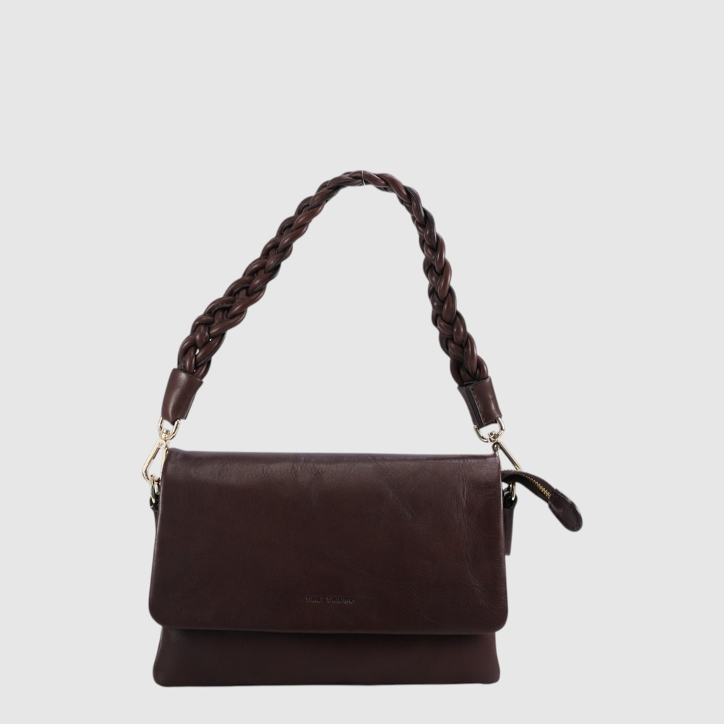 BRUNO - Sac à main à deux compartiments et courroie tressée - The Trend