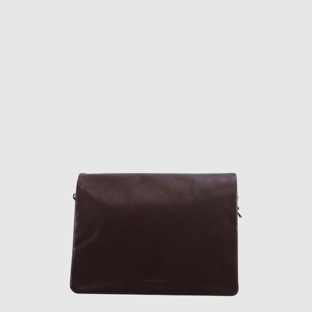 GERMANO - Sac à main en cuir à rabat et triple compartiments - The Trend