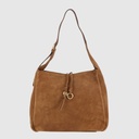 GRIGIO - Suede Handbag - The Trend