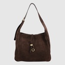 GRIGIO - Sac à main en suède - The Trend