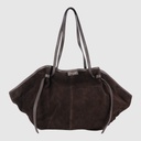 CAMERANI - Sac à l'épaule en suède - The Trend