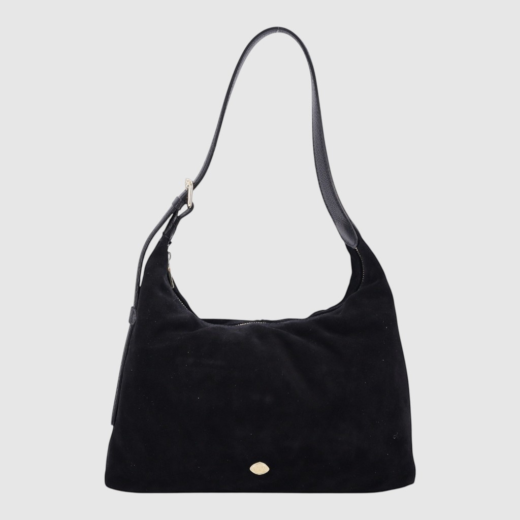 [155-690921-80] LEONE - Suede shoulder bag - The Trend (NOIR)