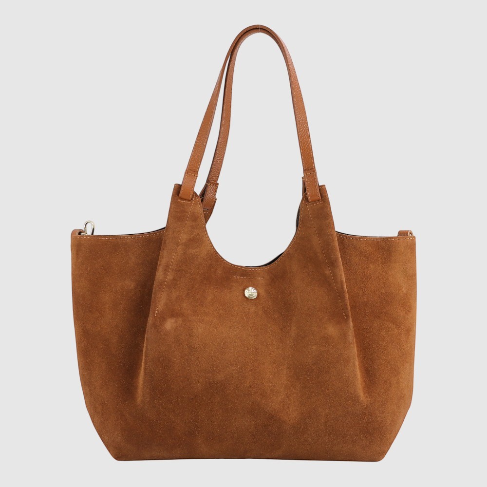 CONTI - Sac fourre-tout à l'épaule en suède - The Trend