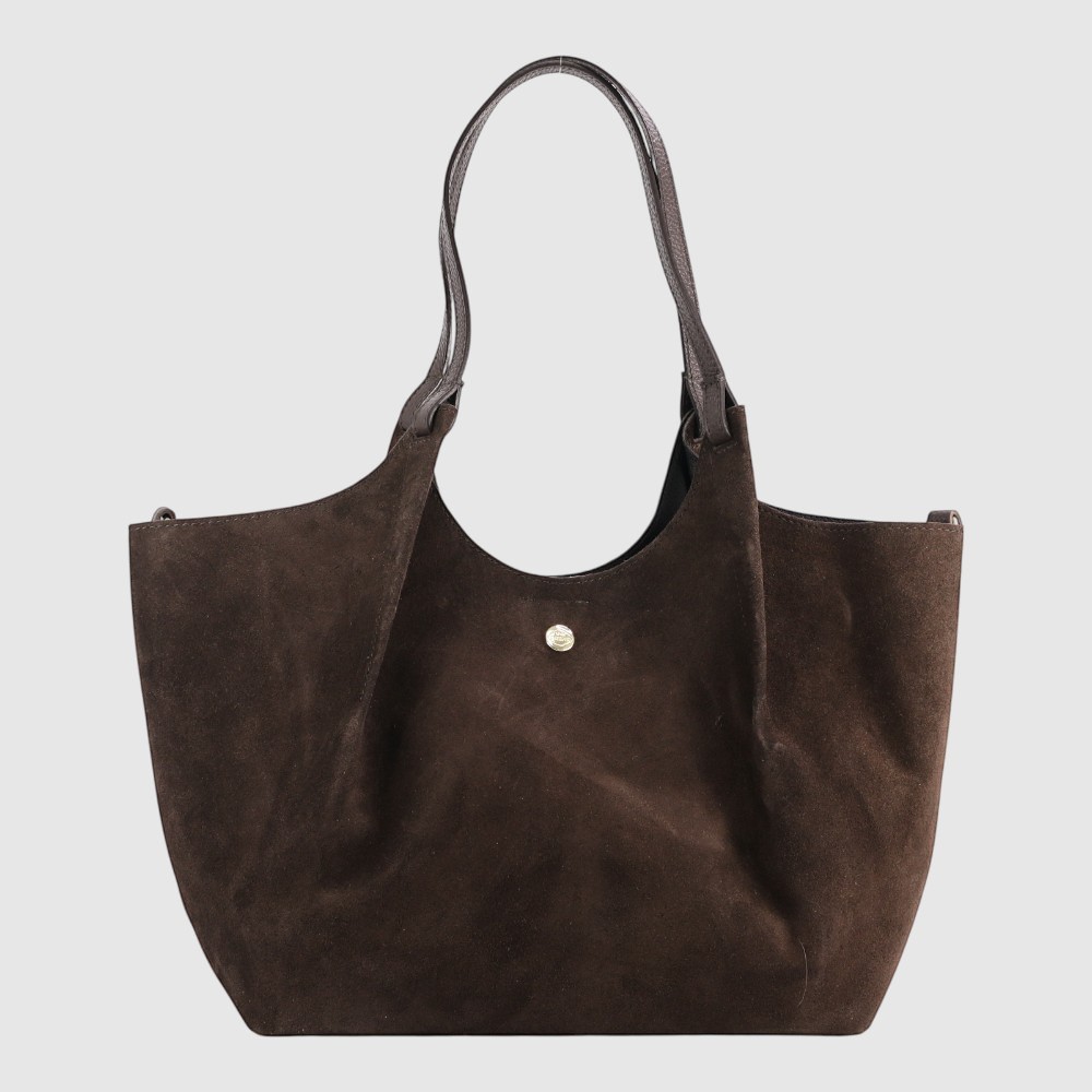 CONTI - Sac fourre-tout à l'épaule en suède - The Trend