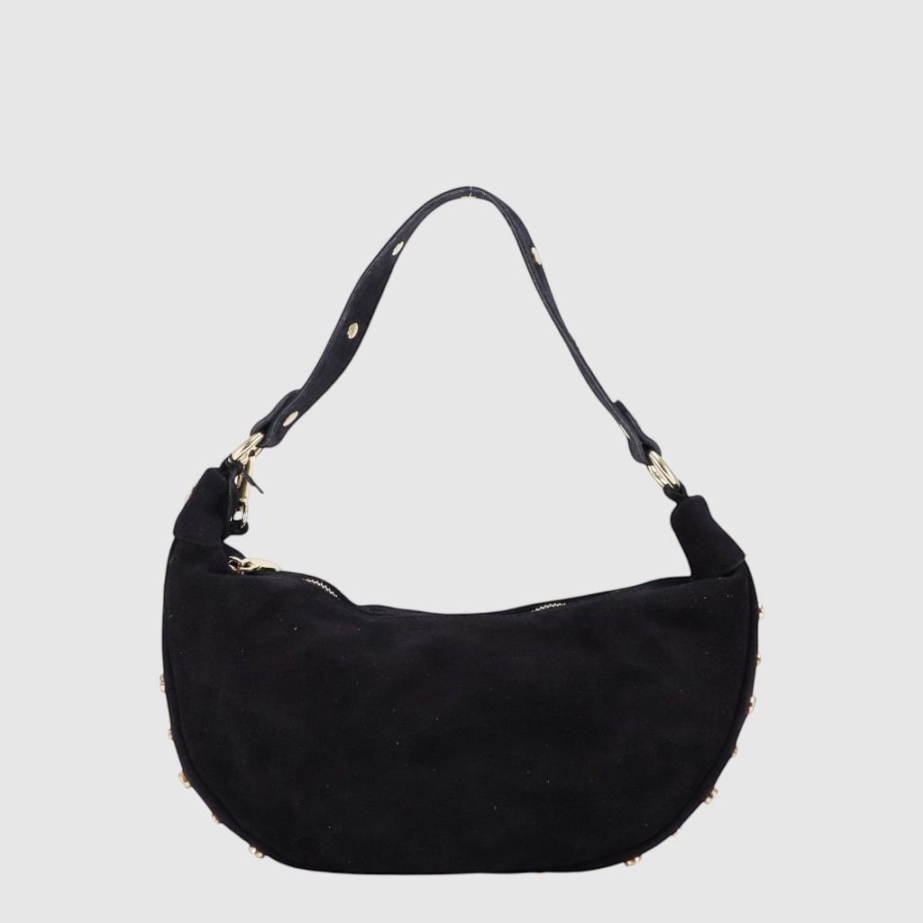 [155-6950916-80] VESPA - Petit sac à l'épaule en suède - The Trend (NOIR)