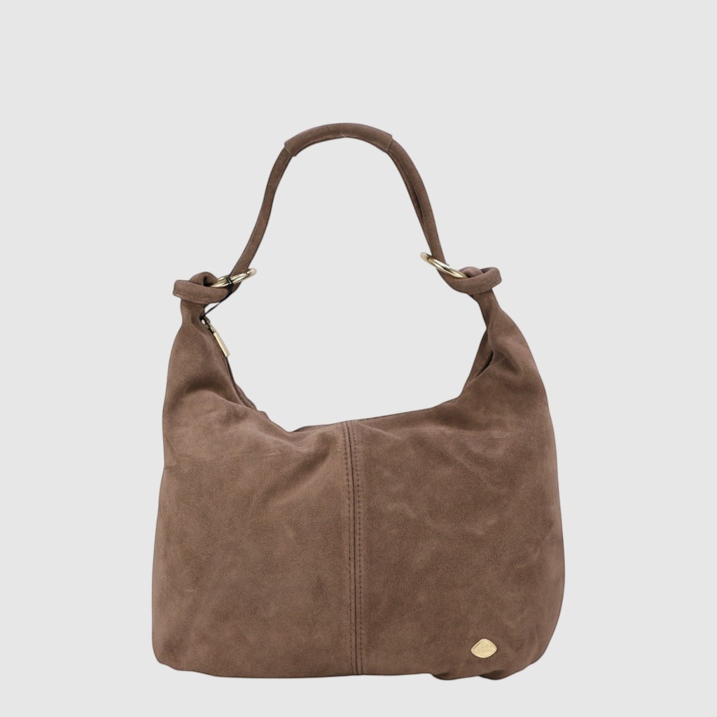 VALLONE - Sac à l'épaule en suède - The Trend